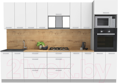 Готовая кухня Интерлиния Мила Лайт 3.0 ВТ - фото