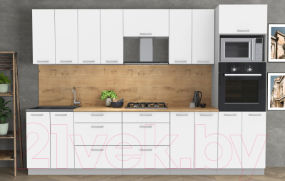 Готовая кухня Интерлиния Мила Лайт 3.0 ВТ