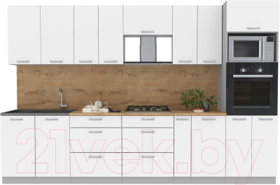 Готовая кухня Интерлиния Мила Лайт 3.2 ВТ - фото