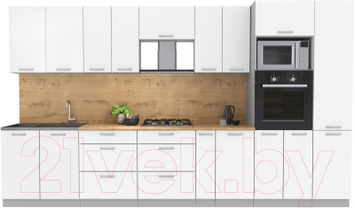 Готовая кухня Интерлиния Мила Лайт 3.6 ВТ - фото