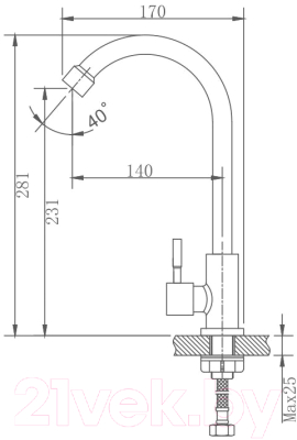 Кран на одну воду Haiba HB4183