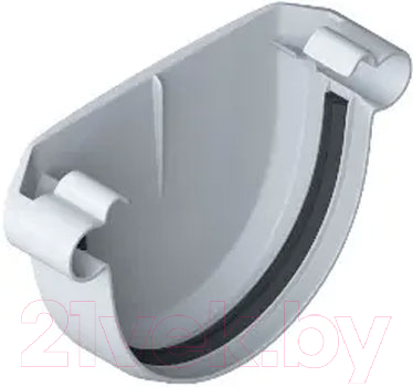 Заглушка желоба Альта-профиль ПВХ Для водосточных систем - фото