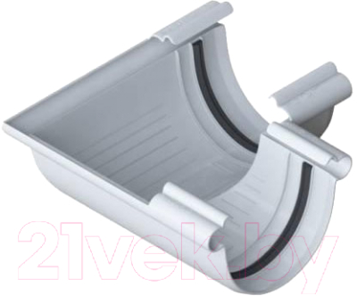 Угол желоба Альта-профиль ПВХ 90 градусов - фото