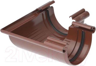 Угол желоба Альта-профиль ПВХ 90 градусов - фото