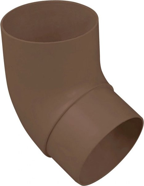 Колено трубы водосточной Альта-профиль Стандарт ПВХ У 45 градусов - фото