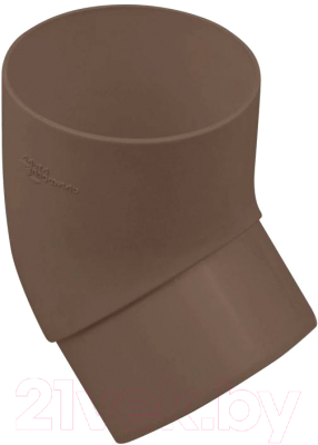 Колено трубы водосточной Альта-профиль ПВХ 67 градусов - фото