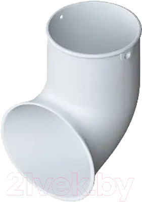 Отвод трубы водосточной Альта-профиль ПВХ Наконечник трубы нижний - фото