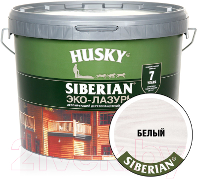 Лазурь для древесины Husky Siberian Эко-Лазурь Полуматовая