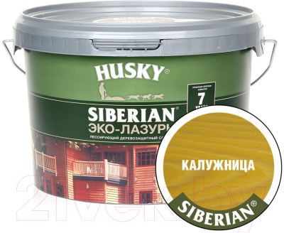 Лазурь для древесины Husky Siberian Эко-Лазурь Полуматовая