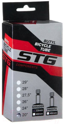Камера для велосипеда STG 20Х1.75/1.95 33мм / Х82411 - фото