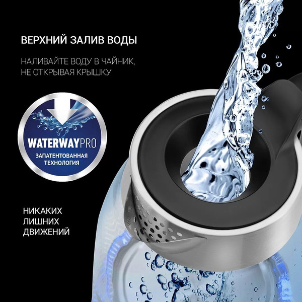 Электрочайник Polaris PWK 1817CGL Water Way Pro