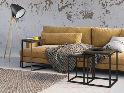 Приставной столик Loftyhome Мальборк / 1251801 (венге)