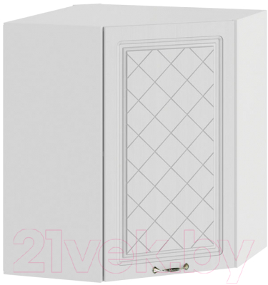 Шкаф навесной для кухни ТриЯ Бьянка 1В6У (белый/дуб белый) - фото