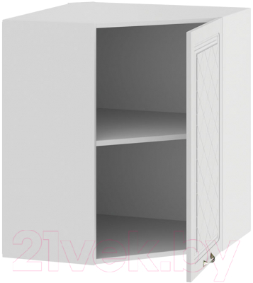 Шкаф навесной для кухни ТриЯ Бьянка 1В6У (белый/дуб белый)