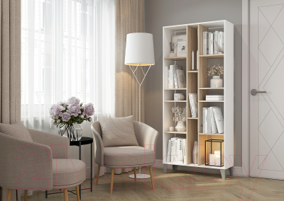 Стеллаж Горизонт Мебель Asti / 12АСБС