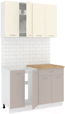 Готовая кухня Кортекс-мебель Корнелия Лира-лайт 1.2м - фото