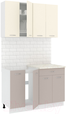 Готовая кухня Кортекс-мебель Корнелия Лира-лайт 1.2м - фото