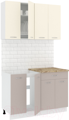 Готовая кухня Кортекс-мебель Корнелия Лира-лайт 1.2м - фото