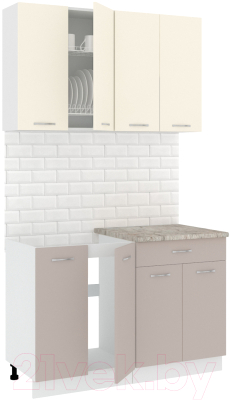 Готовая кухня Кортекс-мебель Корнелия Лира-лайт 1.2м - фото