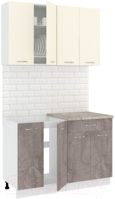 Готовая кухня Кортекс-мебель Корнелия Лира-лайт 1.2м - фото