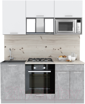 Готовая кухня Интерлиния Мила Лайт 1.7 ВТ - фото