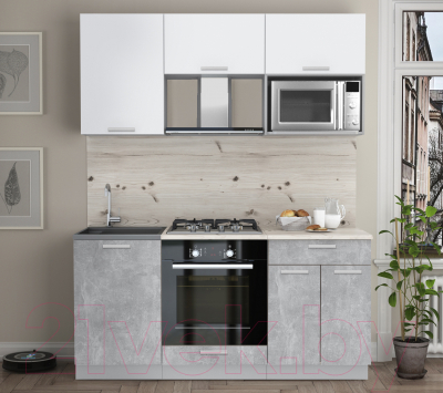 Готовая кухня Интерлиния Мила Лайт 1.7 ВТ