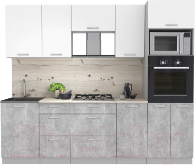 Кухонный гарнитур Интерлиния Мила Лайт 2.5 ВТ - фото