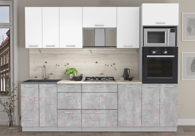 Кухонный гарнитур Интерлиния Мила Лайт 2.6 ВТ