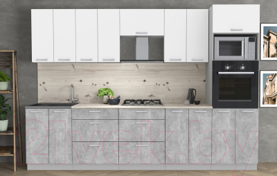 Готовая кухня Интерлиния Мила Лайт 3.0 ВТ