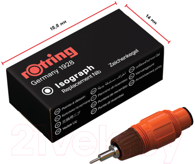 Пишущий элемент для изографа Rotring S0218740