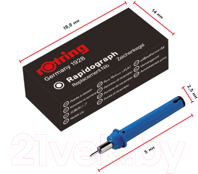 Пишущий элемент для рапидографа Rotring S0219740