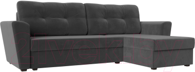 Диван угловой Лига Диванов Амстердам Лайт правый - фото