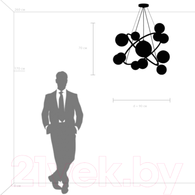 Люстра Lightstar Croco 815410 / MD21055-X12B