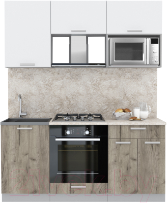 Готовая кухня Интерлиния Мила Лайт 1.7 ВТ - фото