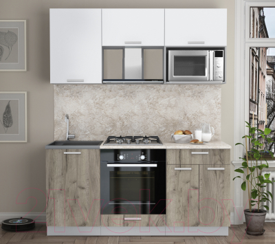 Готовая кухня Интерлиния Мила Лайт 1.7 ВТ