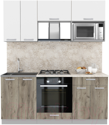 Готовая кухня Интерлиния Мила Лайт 1.8 ВТ - фото