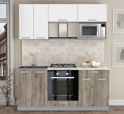 Готовая кухня Интерлиния Мила Лайт 1.8 ВТ