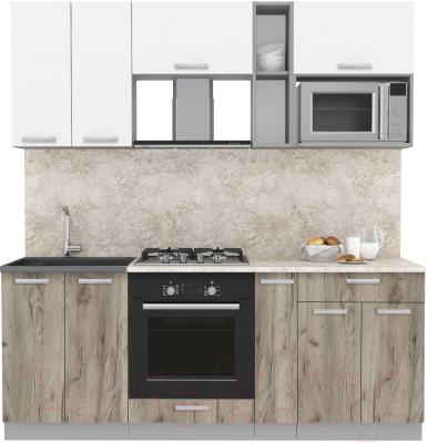 Готовая кухня Интерлиния Мила Лайт 2.0 ВТ - фото