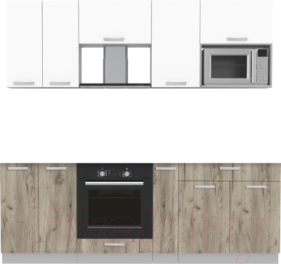 Готовая кухня Интерлиния Мила Лайт 2.2 ВТ - фото