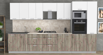 Готовая кухня Интерлиния Мила Лайт 3.6 ВТ 