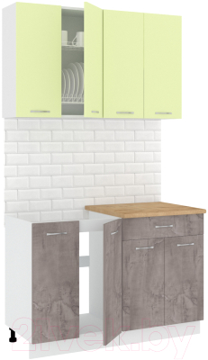 Готовая кухня Кортекс-мебель Корнелия Лира-лайт 1.2м - фото