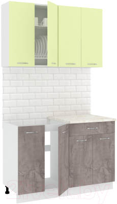 Готовая кухня Кортекс-мебель Корнелия Лира-лайт 1.2м - фото