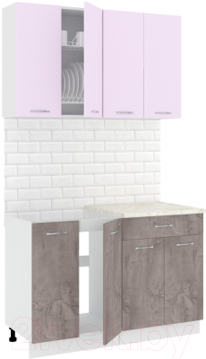 Готовая кухня Кортекс-мебель Корнелия Лира-лайт 1.2м - фото