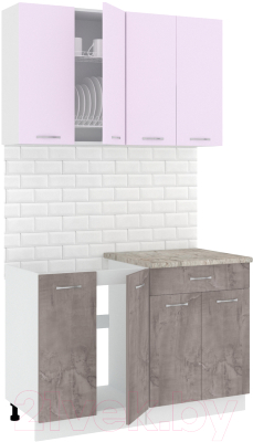 Готовая кухня Кортекс-мебель Корнелия Лира-лайт 1.2м - фото
