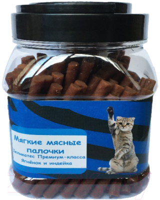 Лакомство для кошек O'cat Мягкие мясные палочки ягненок и индейка - фото