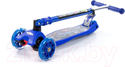 Самокат детский Полесье Со складной ручкой / 0072C-V1(С)