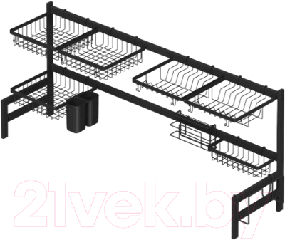 Органайзер для кухни Starax S-4152-A (антрацит) - фото