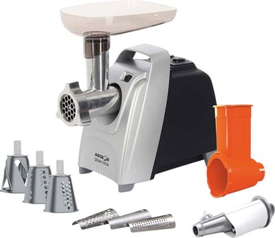 Мясорубка электрическая Аксион М 61.02 (черный/серебристый) - фото