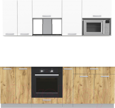 Готовая кухня Интерлиния Мила Лайт 2.2 ВТ - фото