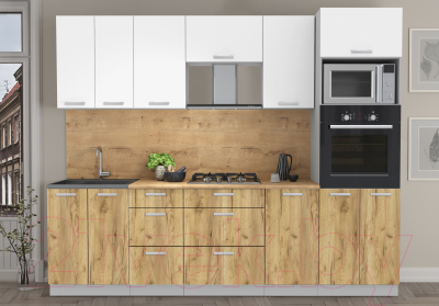 Кухонный гарнитур Интерлиния Мила Лайт 2.6 ВТ